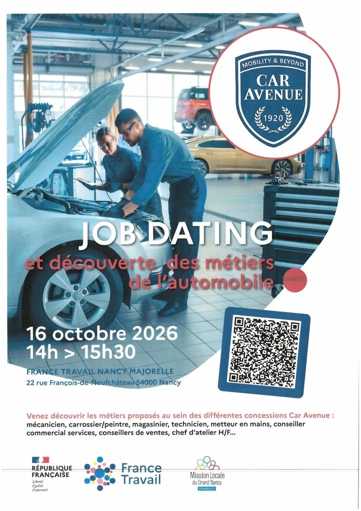 JOB DATING CAR AVENUE