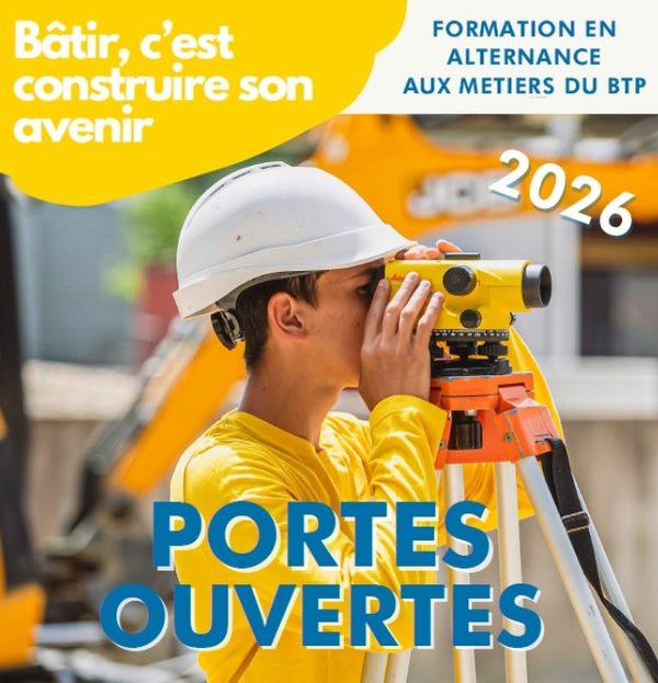 Portes ouvertes au BTP CFA de Bellerive-sur-Allier : inscription obligatoire