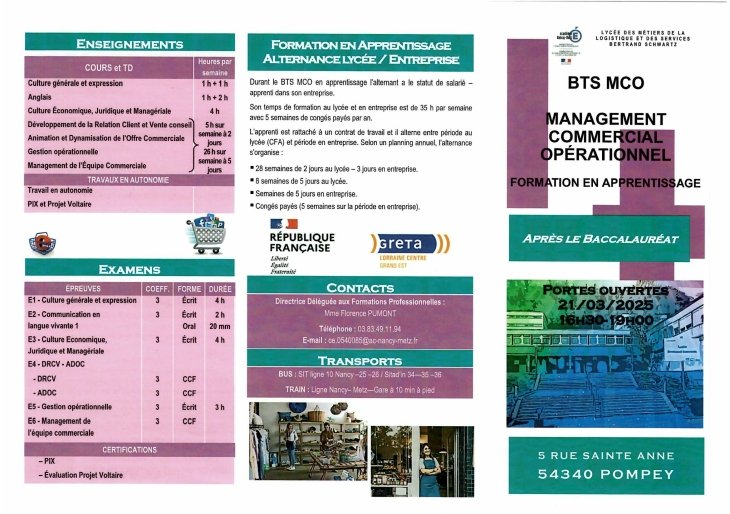 BTS Management Commercial Opérationnel