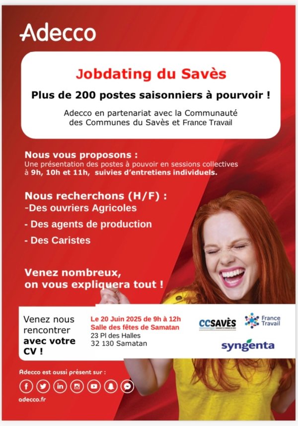 Jobdating du Savès