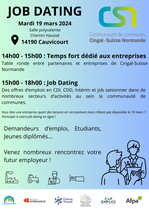 3 ème édition du « Job Dating »