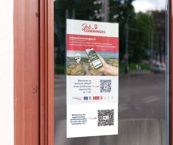 Nouvelle affiche personnalisable avec un accès direct à vos offres d'emploi