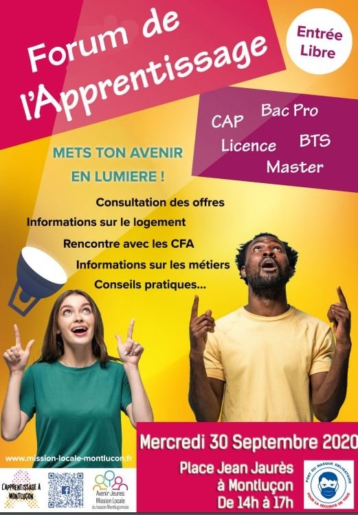 Forum de l'apprentissage organisé par la Mission locale de Montluçon