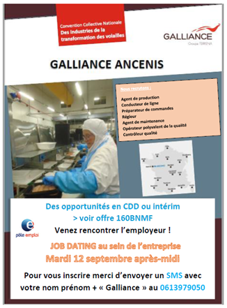  GALLIANCE & PÔLE EMPLOI / Job dating