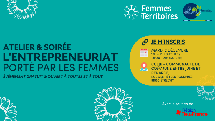 Atelier & Soirée L'entrepreneuriat porté par les femmes