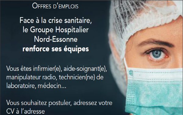 Le Groupe Hospitalier Nord Essonne recrute