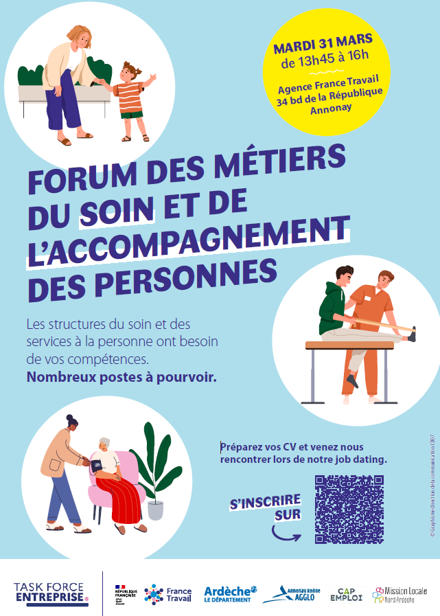 Job dating des métiers du soin et de l'accompagnement des personnes
