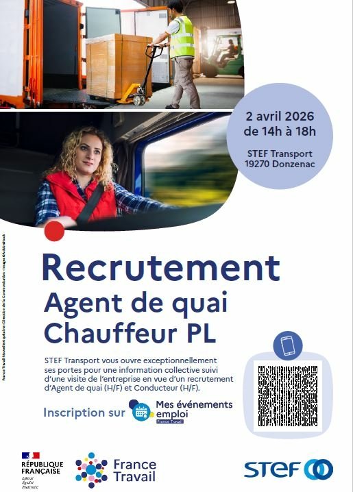 RECRUTEMENT - AGENT DE QUAI - CHAUFFEUR PL
