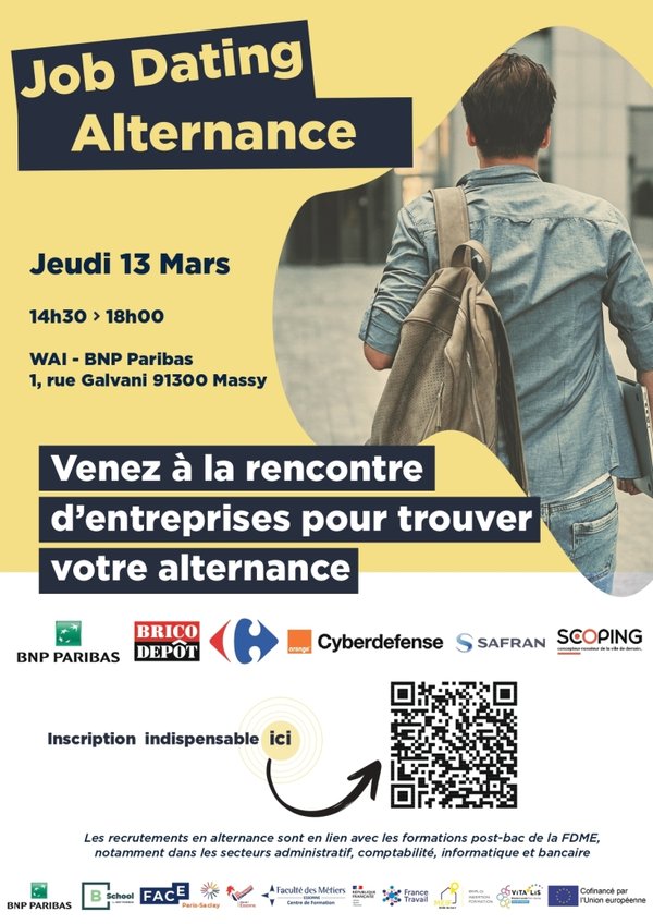 JOB DATING DE L'ALTERNANCE