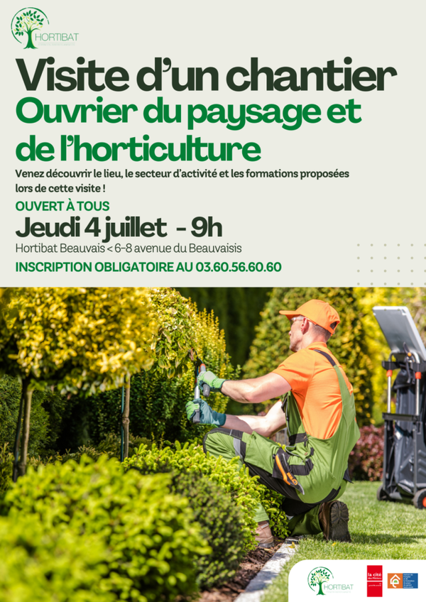 Visite d'un chantier d'insertion : Ouvrier du paysage et de l'horticulture