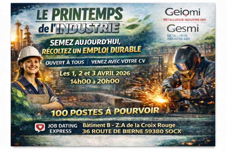 Le printemps de l'industrie JOB DATING EXPRESS