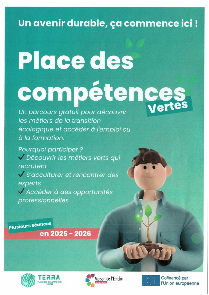PLACE DES COMPETENCES VERTES