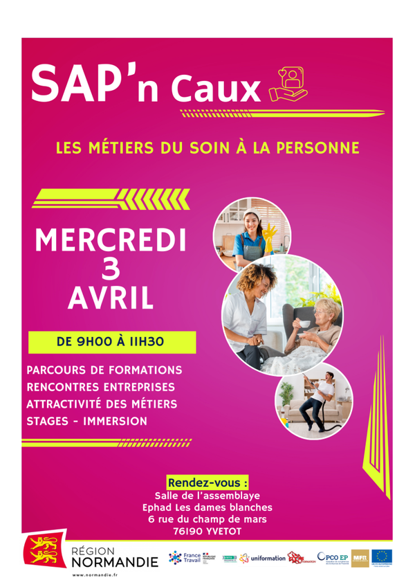 Yvetot : SAP'n Caux les métiers du soin à la personne
