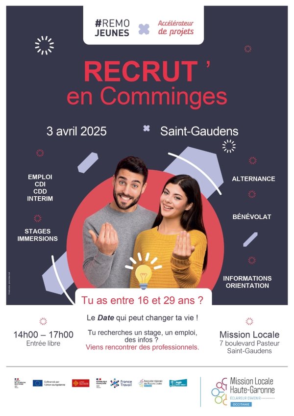 RECRUT’EN COMMINGES !