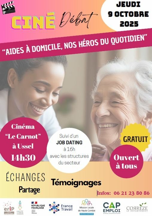CINE DEBAT SUR LES METIERS D'AIDE A DOMICILE