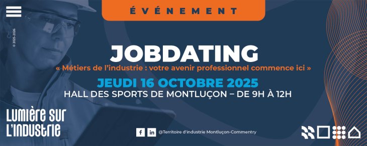 Job Dating « Métiers de l’Industrie » – 16 octobre 2025 🔔