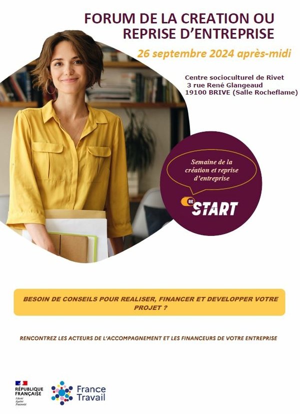FORUM DE LA CREATION OU REPRISE D’ENTREPRISE