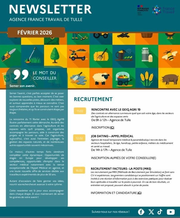 NEWS LETTER FRANCE TRAVAIL