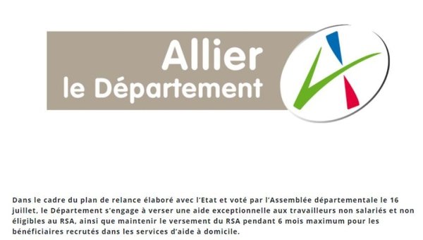Plan de relance, le Département de l'Allier poursuit son engagement pour l'emploi