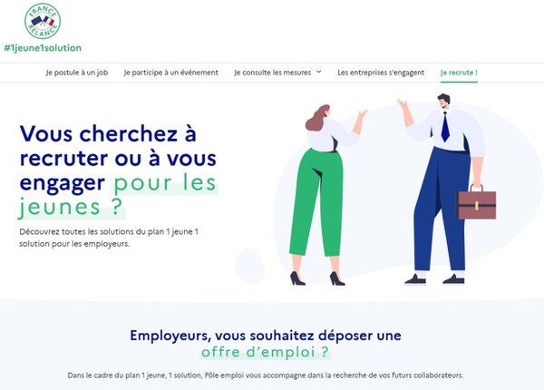 Le plan « 1 jeune, 1 solution » s’enrichit d’une plateforme web, inaugurée le 19-11-2020